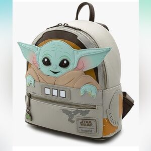 Loungefly Star Wars Baby Yoda The Mandalorian Women’s Double Strap Shoulder Bag